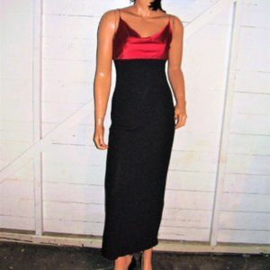 Kay Unger New York Red Black Maxi Dress 2